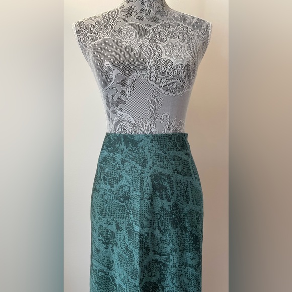 'a new day' Women's Green Snakeskin Print Maxi Skirt - Picture 1 of 11
